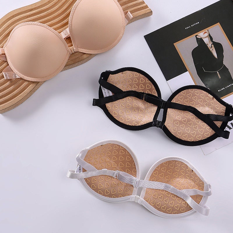 Wedding Dress Latin Dance Invisible Bra Front Buckle Strapless Push-Up Bra Anti-Slip Safety Bra - Image 2